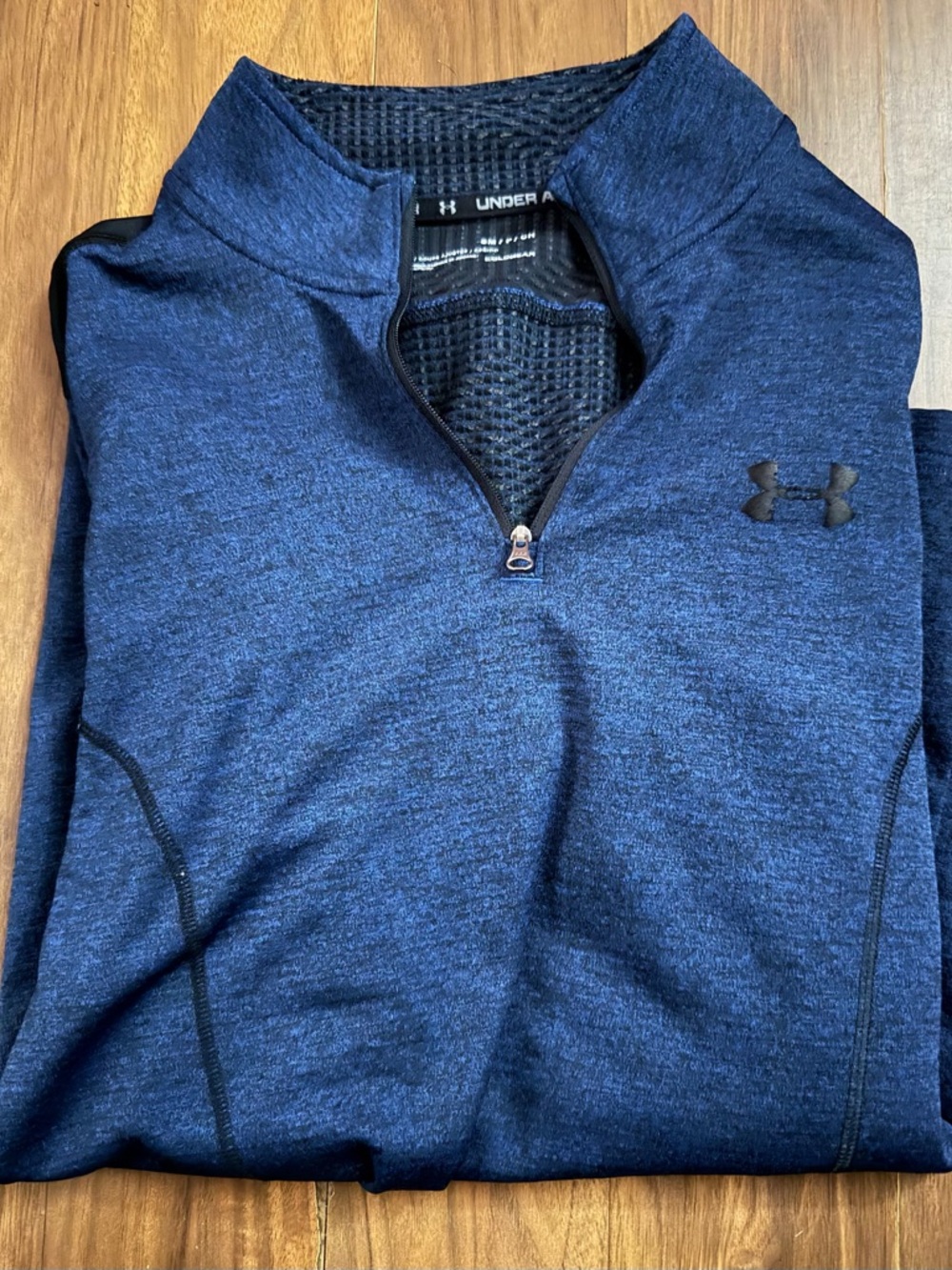 Under Armour Dark Blue Heather ColdGear Quarter-Zip